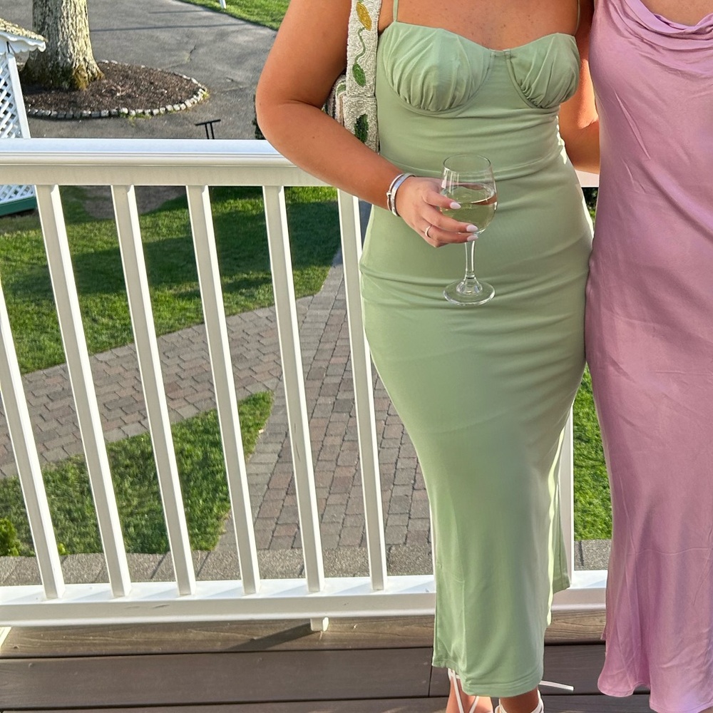 Beginning Boutique Green Maxi Dress